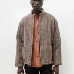 Tender916 Common Herdwick Wool Tweed Coat - Tan Wattle