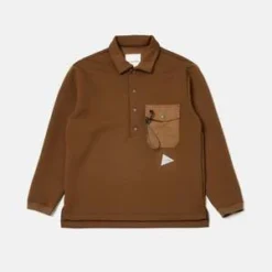 And WanderAnd Wander Airly Warm Button Pullover - Brown