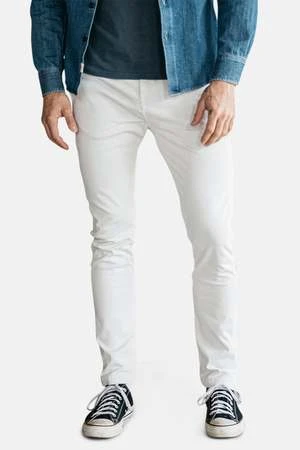 KATOAxe Denit Chino Pant - Heather White