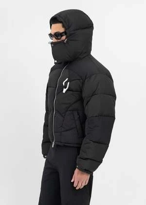 Heliot EmilAbstract Down Puffer - Black - Image 3