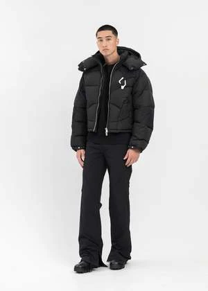 Heliot EmilAbstract Down Puffer - Black - Image 6