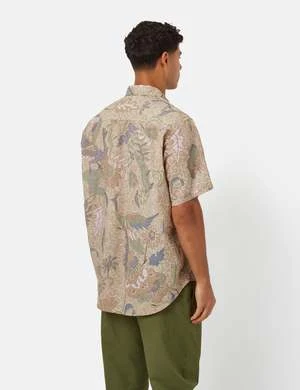 Beams PlusAdventure Shirt II Broad Animal Print - Beige - Image 4