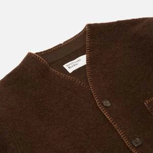 Universal WorksStudio Wool Mix Blanket Cardigan - Brown - Image 3