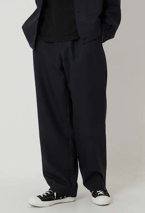 Blue Blue JapanWoven Wool Sashiko Drawstring Pants - Dark Navy - Image 2