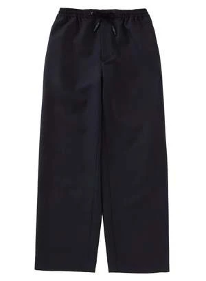 Blue Blue JapanWoven Wool Sashiko Drawstring Pants - Dark Navy