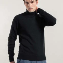 RifoRifo Clemente Recycled Cashmere Highneck Sweater - Black
