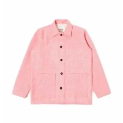 Universal WorksHarris Tweed Easy Overshirt - Pink