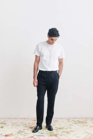 A Kind Of GuiseElasticated Wide Trousers - Lavastone - Image 8