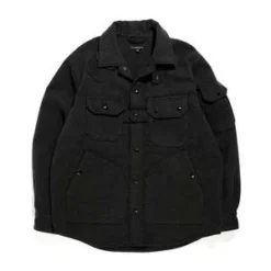 Engineered GarmentsPolyester Fake Melton Explorer Shirt Jacket - Charcoal