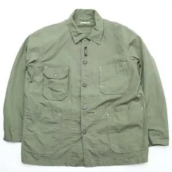 Engineered GarmentsX Totem FU Over Coverall Jacket - Olive Cotton Ripstop