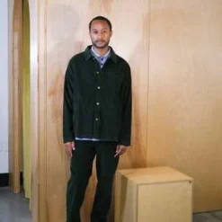 Far AfieldEvans Corduroy Overshirt - Bottle Green