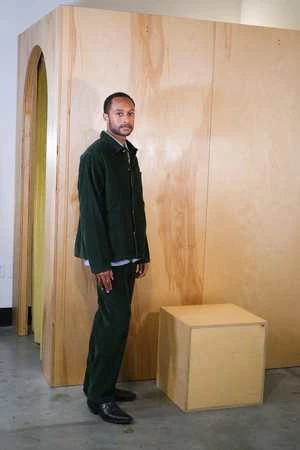 Far AfieldEvans Corduroy Overshirt - Bottle Green - Image 4