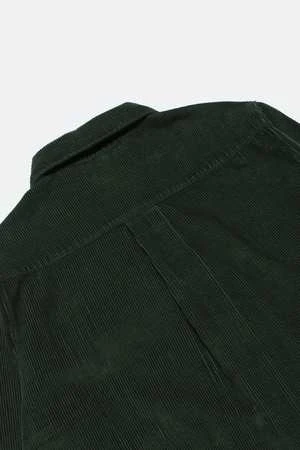 Far AfieldEvans Corduroy Overshirt - Bottle Green - Image 10