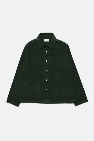 Far AfieldEvans Corduroy Overshirt - Bottle Green - Image 13