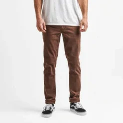 Roark RevivalHWY 133 Slim Fit Broken Twill Jeans - Brown