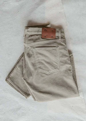 KATOThe Pen Slim Stretch Corduroy - Light Gray - Image 3
