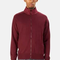 BelstaffKelby Zip Cardigan - Oxblood