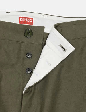 KenzoTapered Cargo Pant - Dark Khaki Green - Image 2