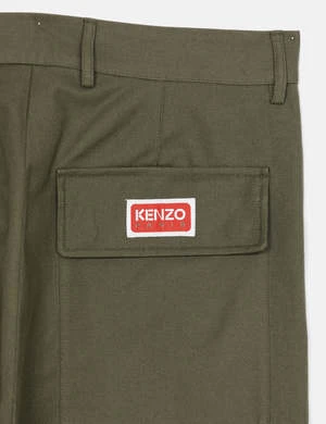 KenzoTapered Cargo Pant - Dark Khaki Green - Image 4