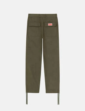 KenzoTapered Cargo Pant - Dark Khaki Green - Image 3