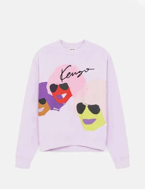 KenzoGraphic Oversized Sweatshirt - Wisteria - Image 4