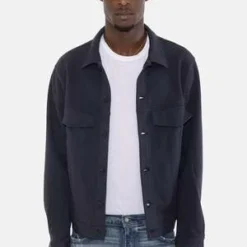 Blue&CreamMad Pique Trucker Jacket - Navy