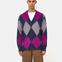 ManastashAberdeen Kurtigan Argyle Cardigan - Navy