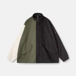ManastashMH-Rip Panel Jacket - Navy Blue/Green