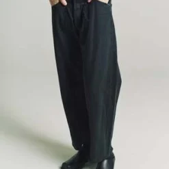 Old ParkBaggy Reconstructed Denim Jeans - Black