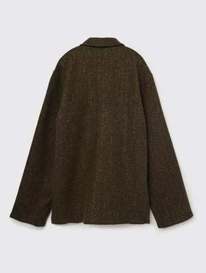 Our LegacyHaven Fuzz Wool Jacket - Black/Moss - Image 6