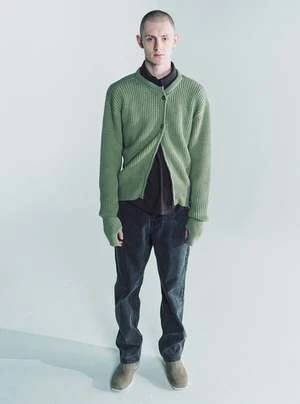 Our LegacyQuotidian Wool Zip Wrap Cardigan - Refined Green