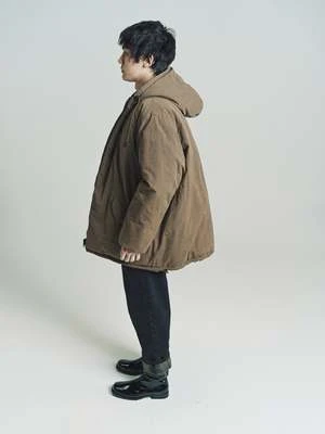 Our LegacyWax And Nylon Vintrospec Reversible Parka - Olive - Image 3