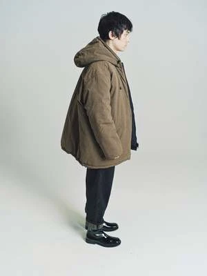 Our LegacyWax And Nylon Vintrospec Reversible Parka - Olive - Image 4