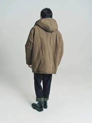Our LegacyWax And Nylon Vintrospec Reversible Parka - Olive - Image 5