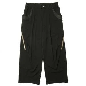 ENVIRONEEnvirone Wide Zipper Pants - Black