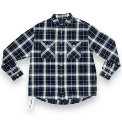 PURPLEPurple Flannel Shirt - Black Plaid