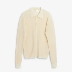 SoullandPaul Long Sleeve Polo - Off White