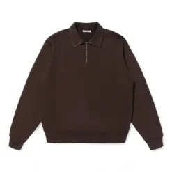 Lady White Co.Quarter Zip Sweatshirt - Black Mushroom