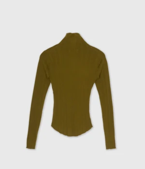 SAYAKA DAVISNew York Random Rib High Neck - Olive - Image 2
