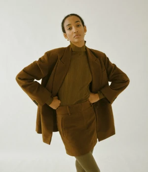 SAYAKA DAVISNew York Random Rib High Neck - Olive - Image 3