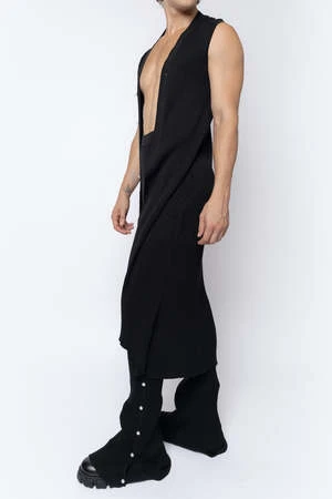 FANGUnisex FANG Ribbed Knit Pearl Pants - Black - Image 6