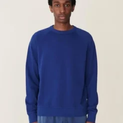 YMCSchrank Loopback Cotton Sweatshirt - Blue