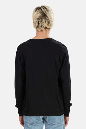 Blue&CreamSkull Henley - Black - Image 3