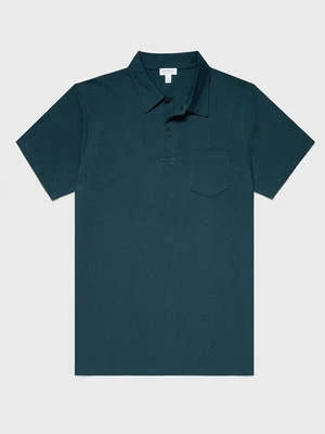 SunspelRiviera Polo Shirt - Peacock - Image 5