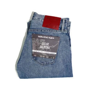 KATOThe Pen Slim Jeans - Natural Slub Lou