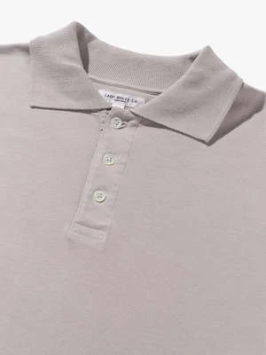 Lady White Co.Three Button Polo - Scarlet Grey - Image 3