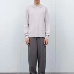 Lady White Co.Three Button Polo - Scarlet Grey