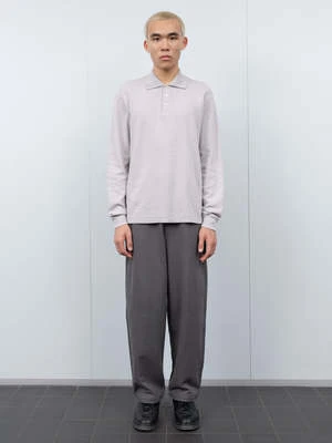 Lady White Co.Three Button Polo - Scarlet Grey