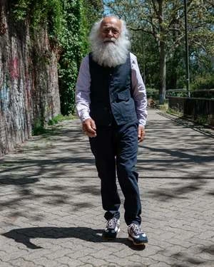 Universal WorksUNIVERSAL WORKS Field Waistcoat Vest - Navy Twill - Image 8