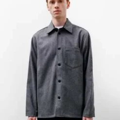 Norse ProjectsUlrik Wool Shirt - Grey Melange
